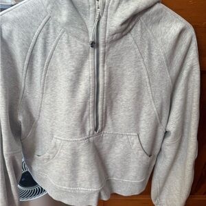 Light Gray lululemon scuba Half-Zip Hoodie